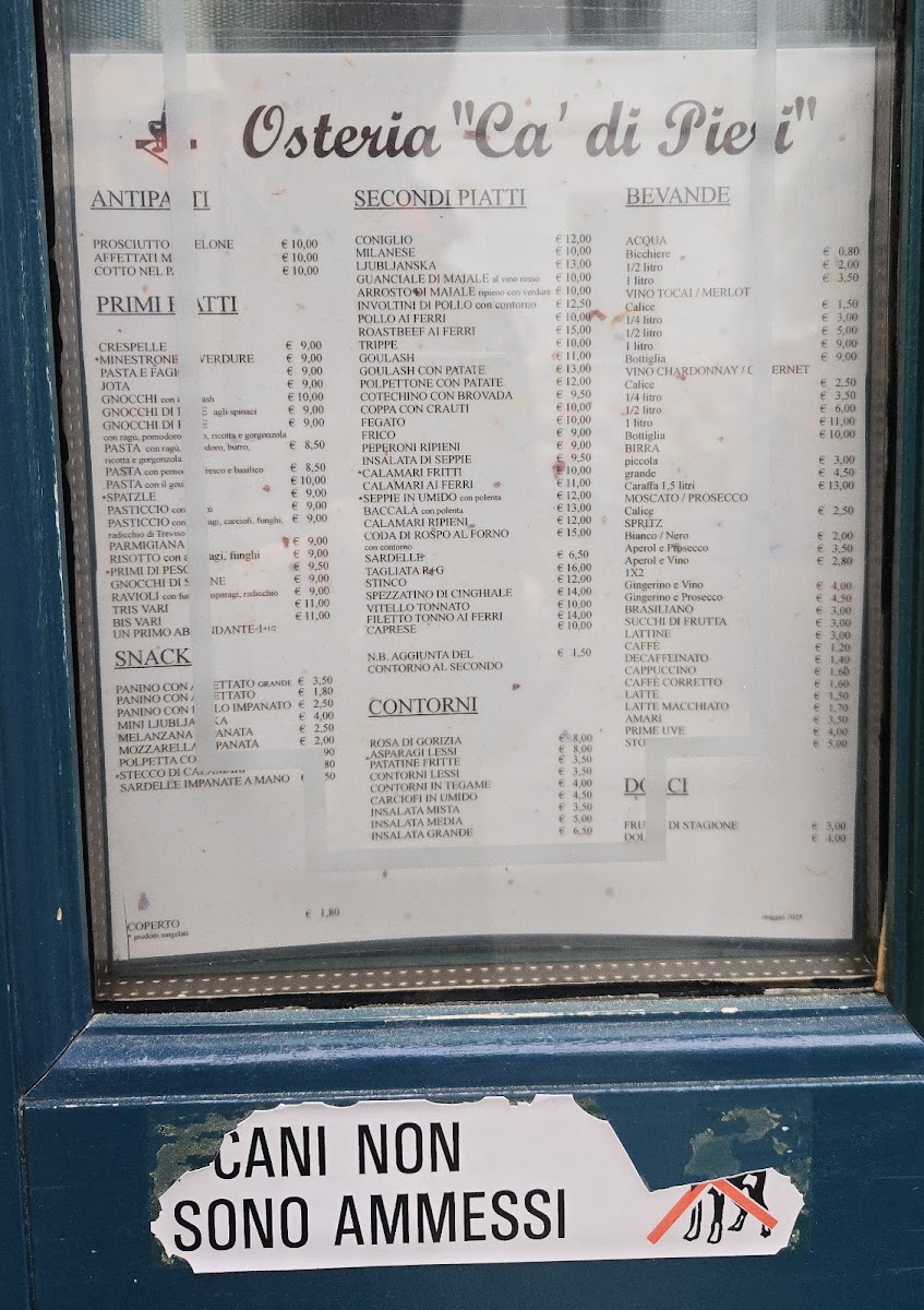 Menu Osteria Ca' Di Pieri-1